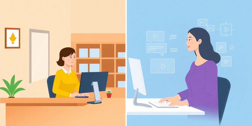 Traditional receptionist vs virtual receptionist comparison.