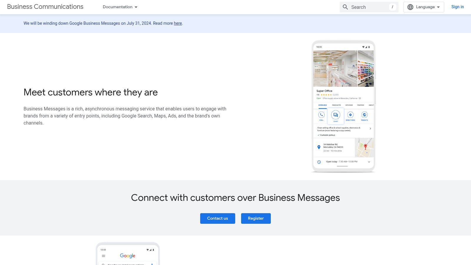 Google Business Messages AI