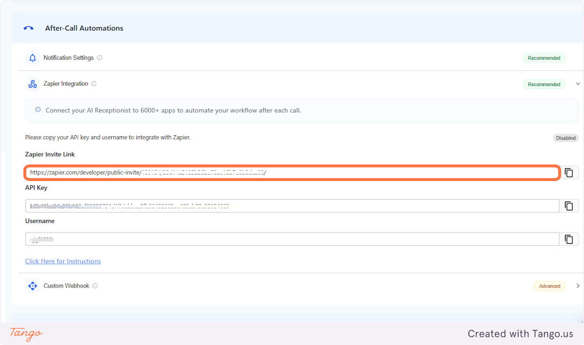 Get your invite link