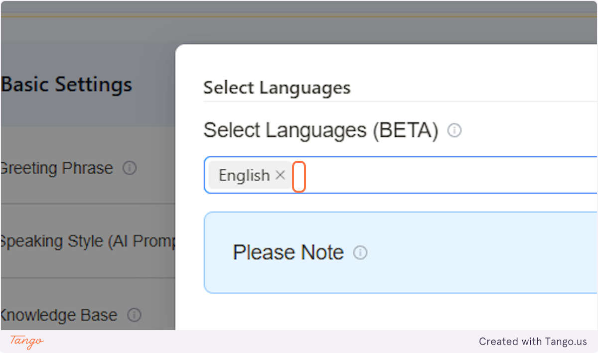 Click on Select Languages (BETA)