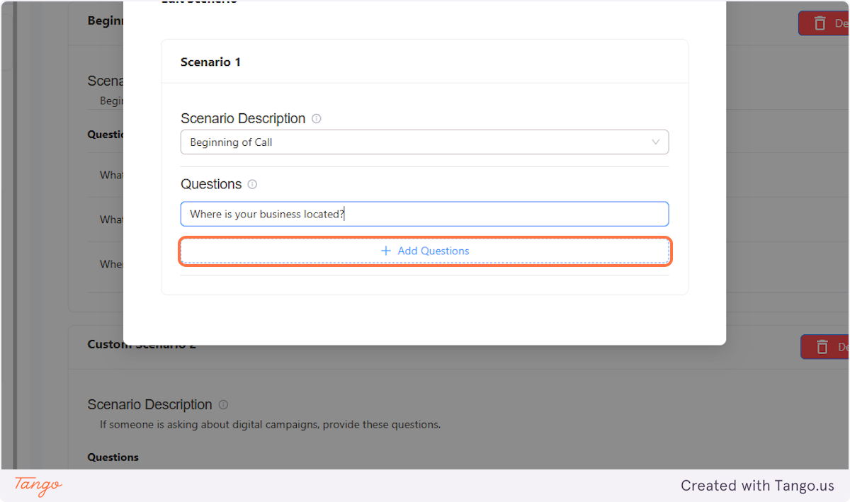 You can add multiple questions. 