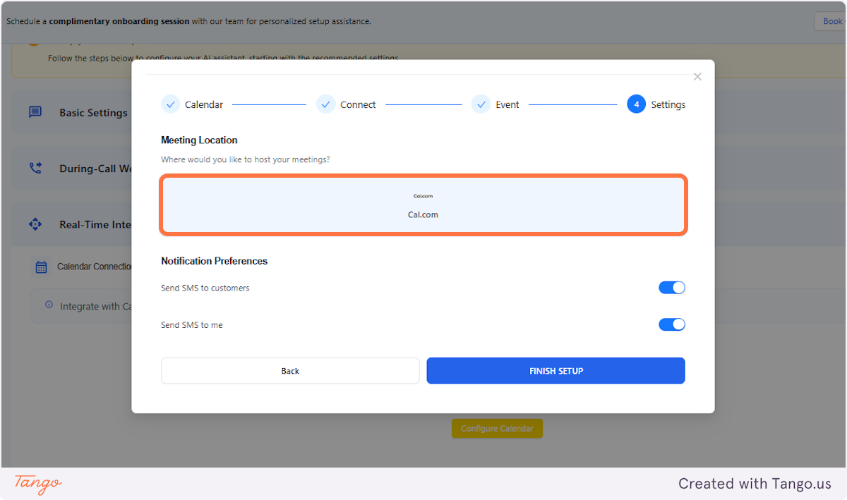 Add the Notification Preference