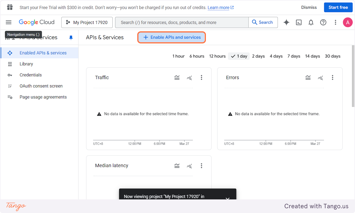 Go to the API Library