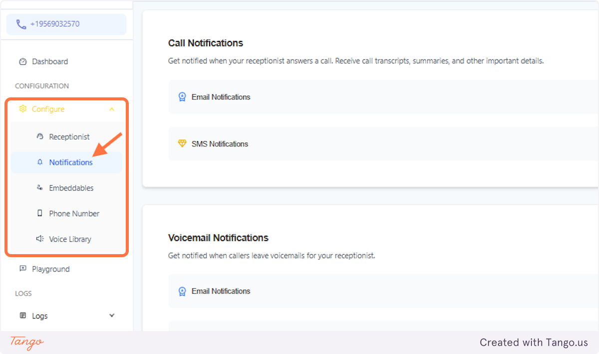 How to find the Notifications Settings
