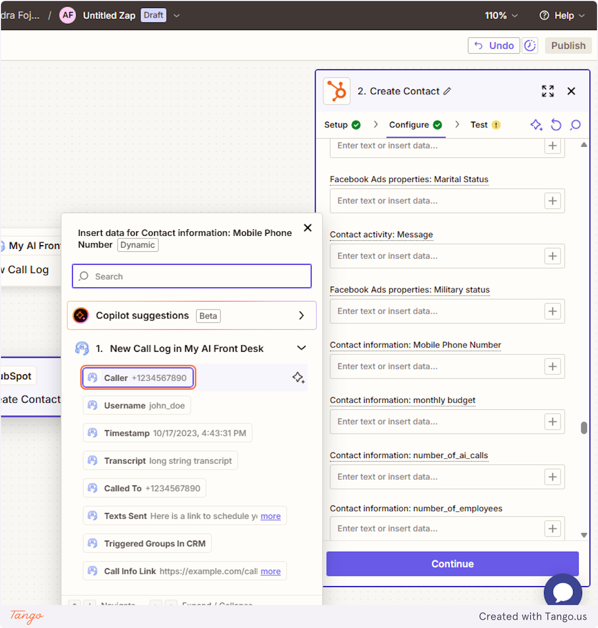 Choose the date from your receptionist