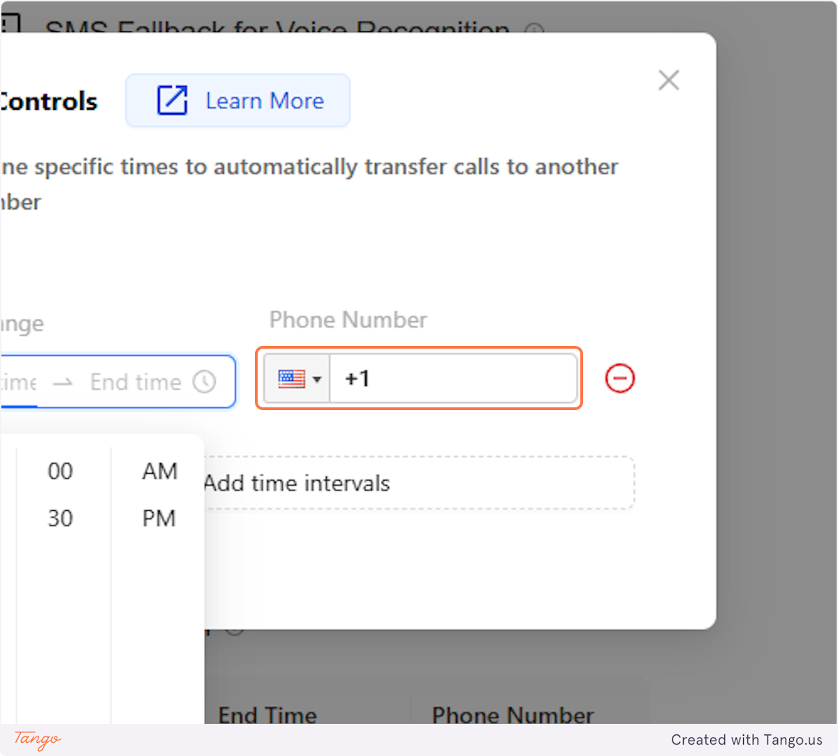 Click on Enter Phone Number