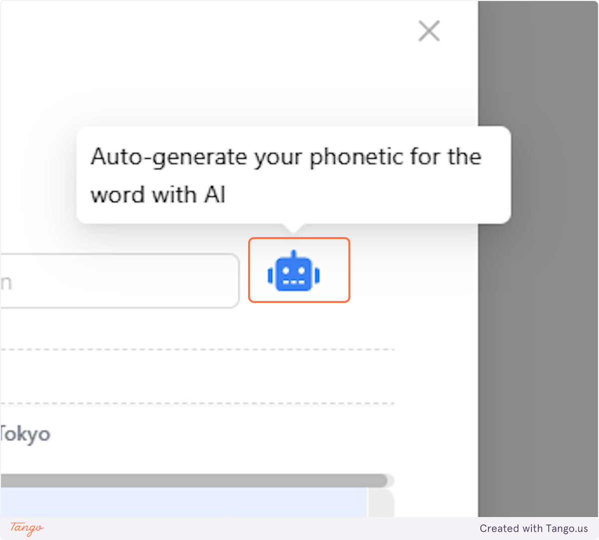 Click the Robot Icon
