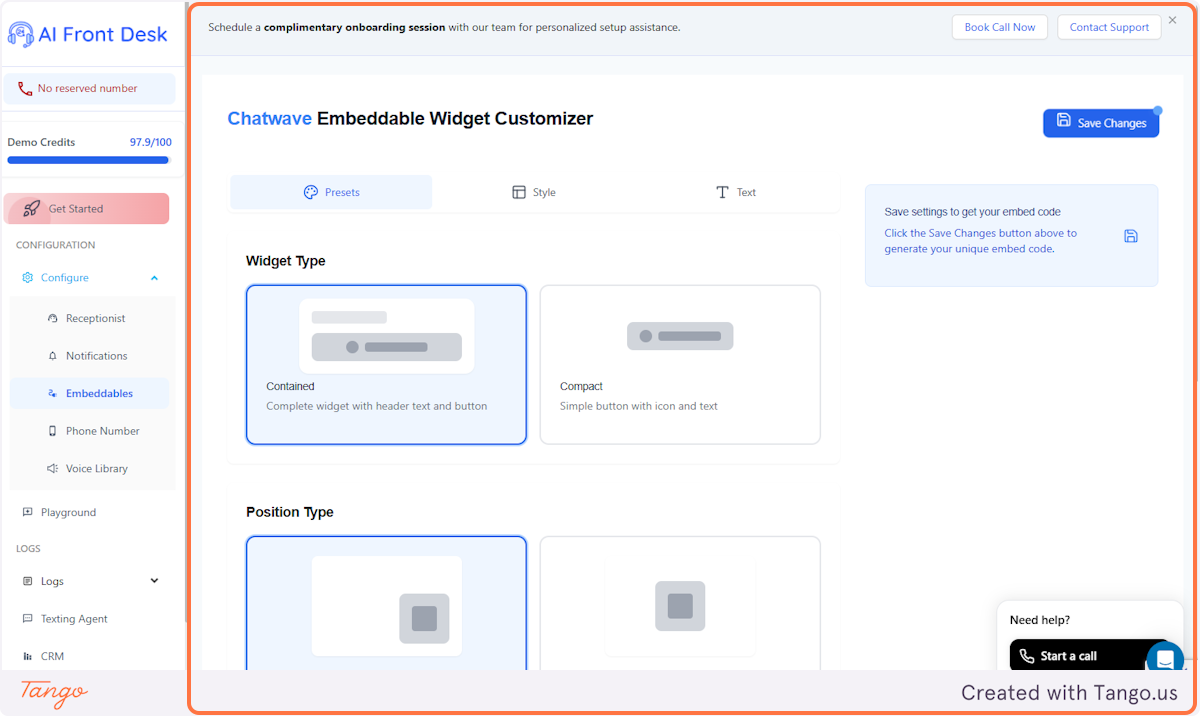 Customize Your Widget!