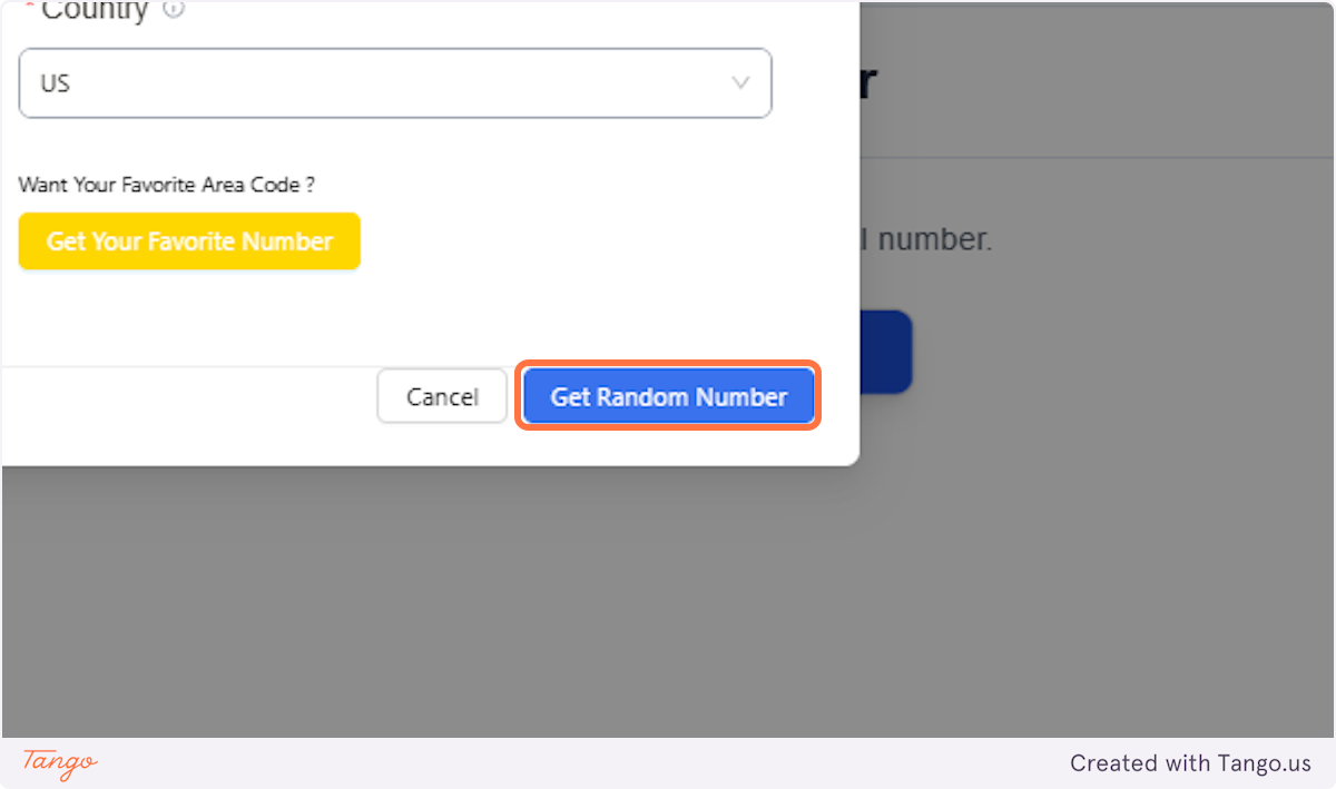 Click on Get Random Number