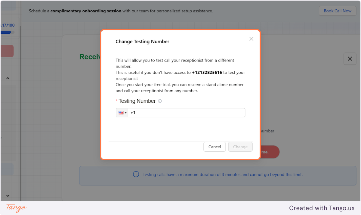Change Your Testing Number