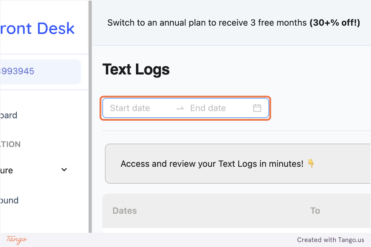 Select your desired dates