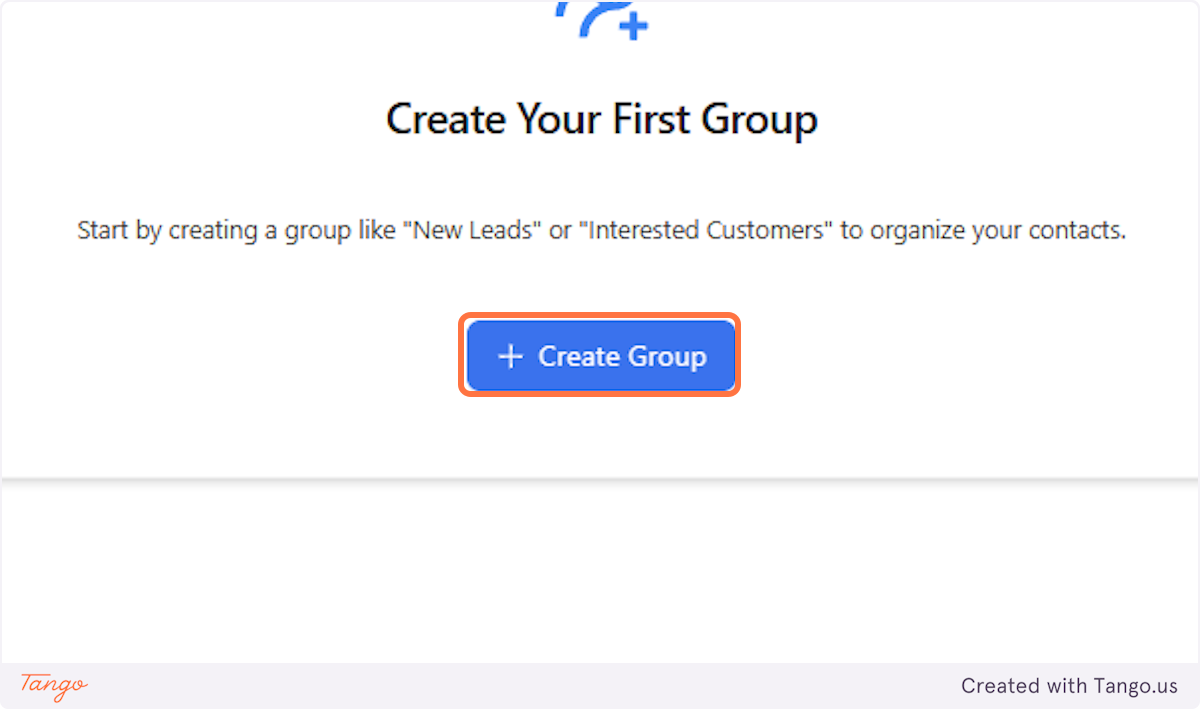 Click on Create Group