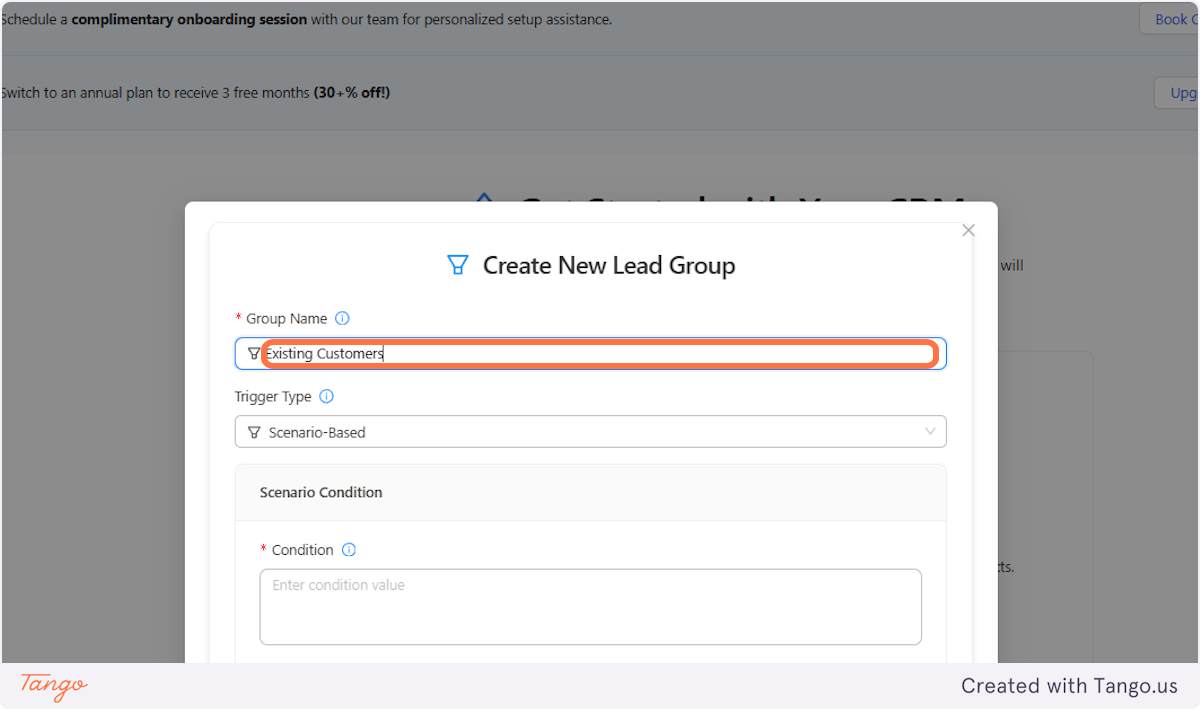 You can create Scenario Based lead groups