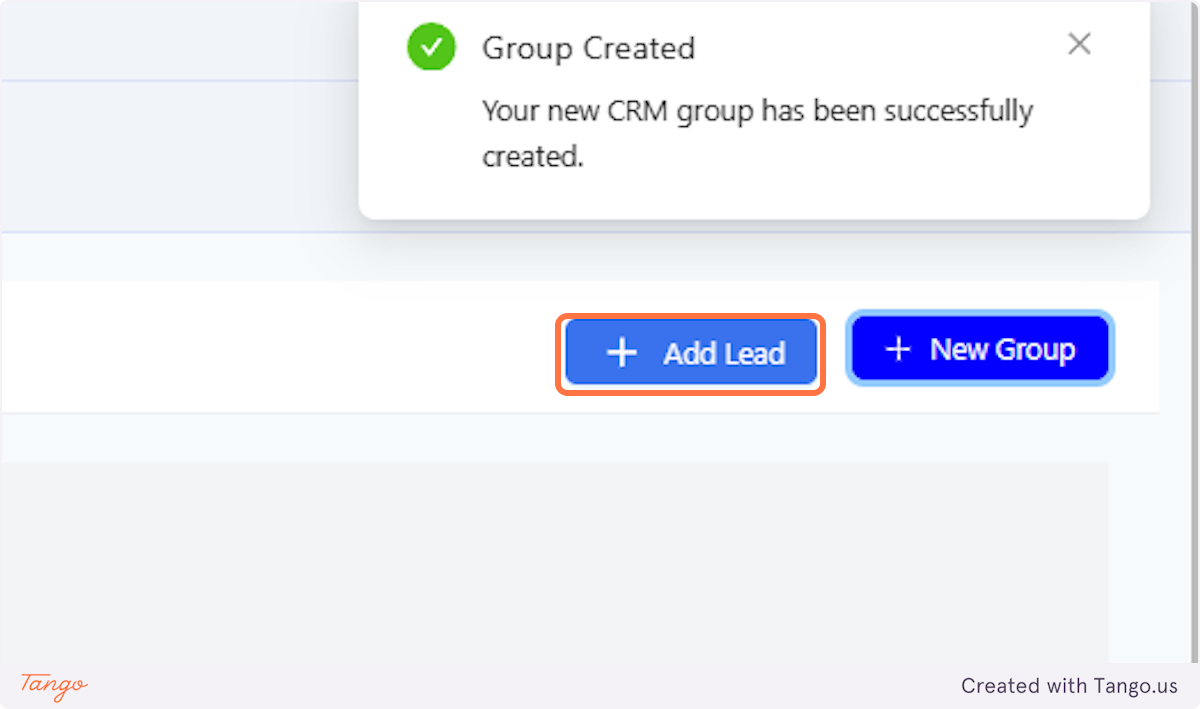 Manually Adding a Lead