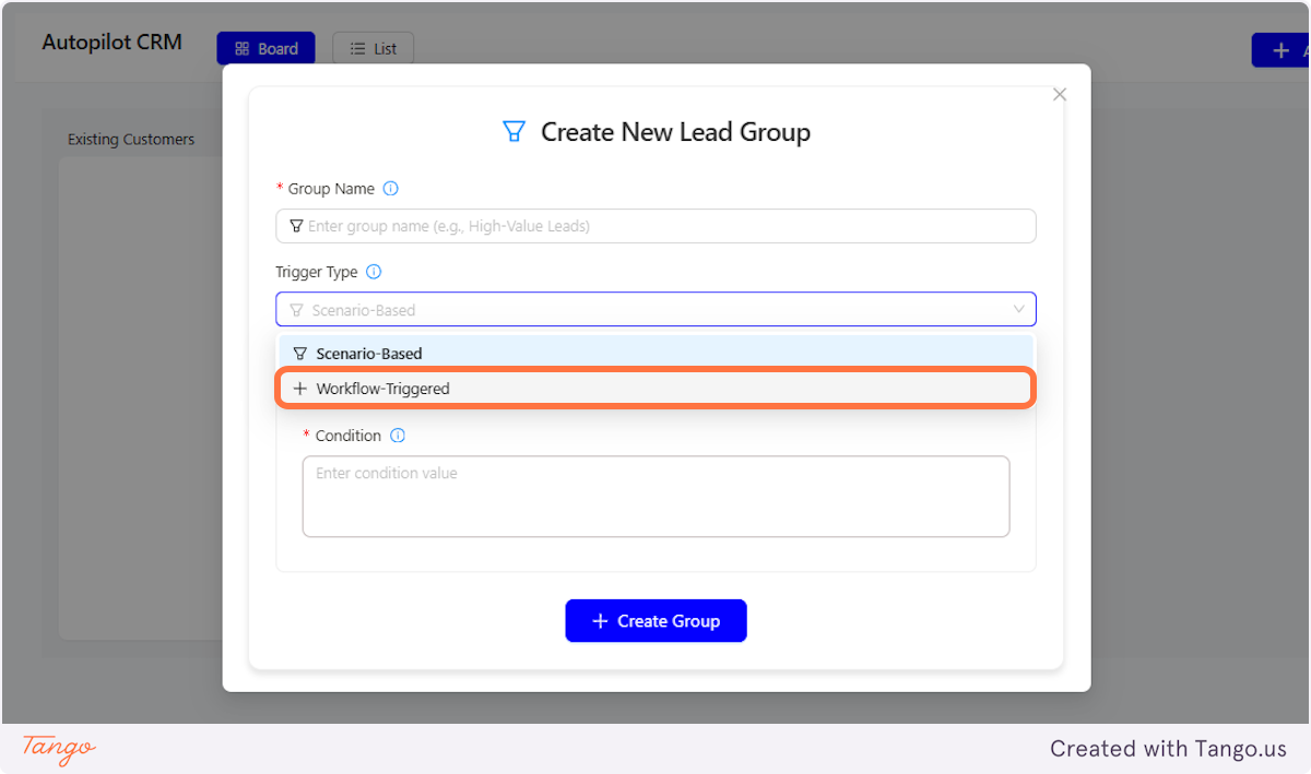 Below are the steps for the Wofkflow-Triggered