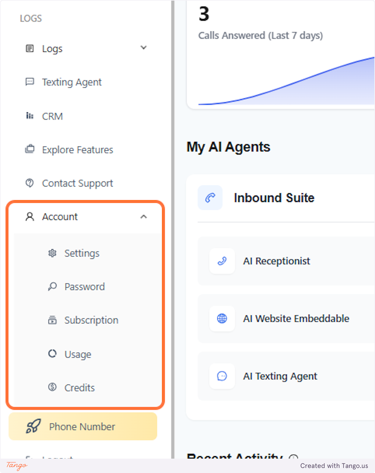 Where to find the Account?