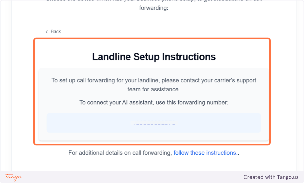 Landline Setup Instructions