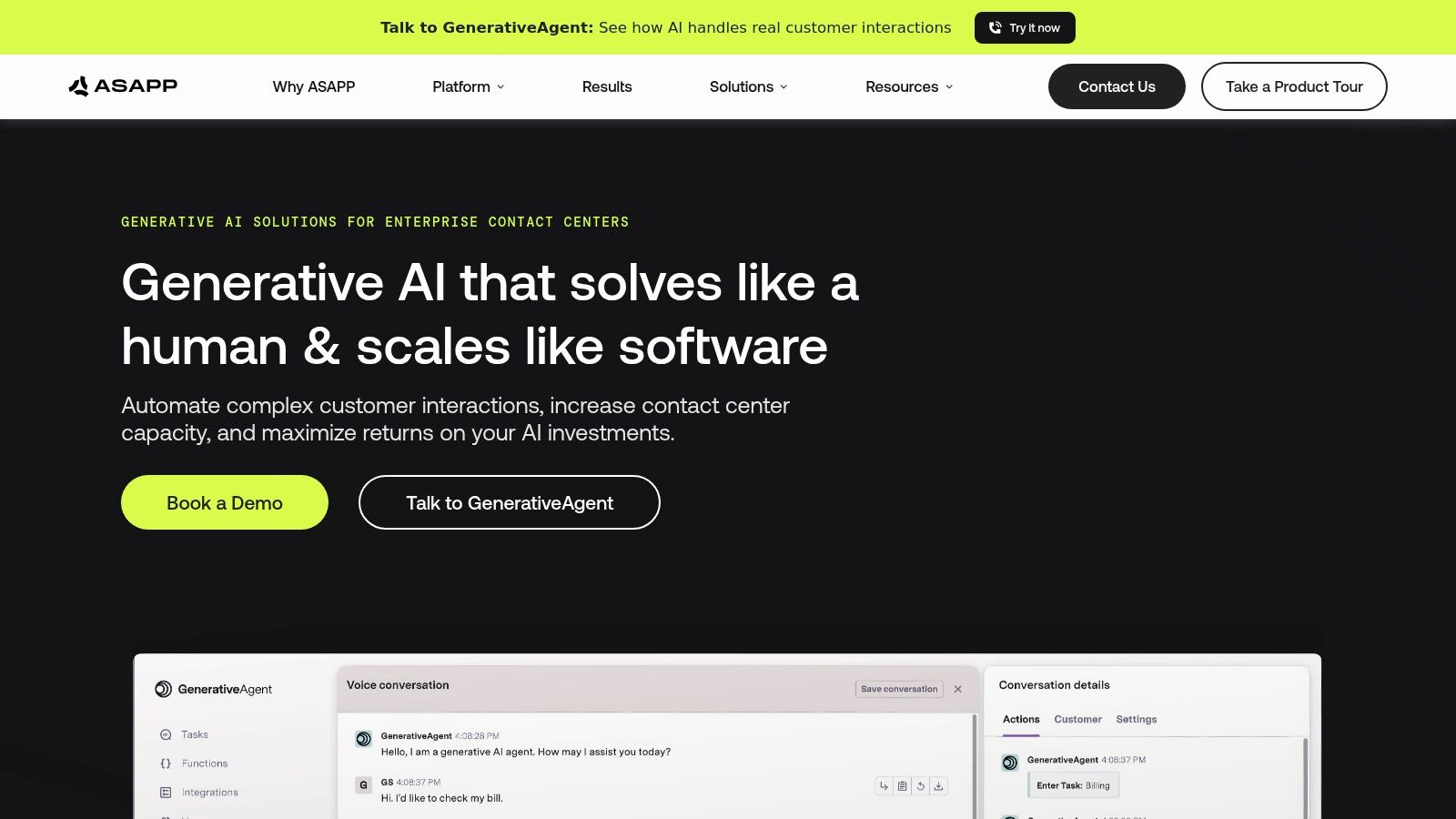 ASAPP AI Customer Experience Platform
