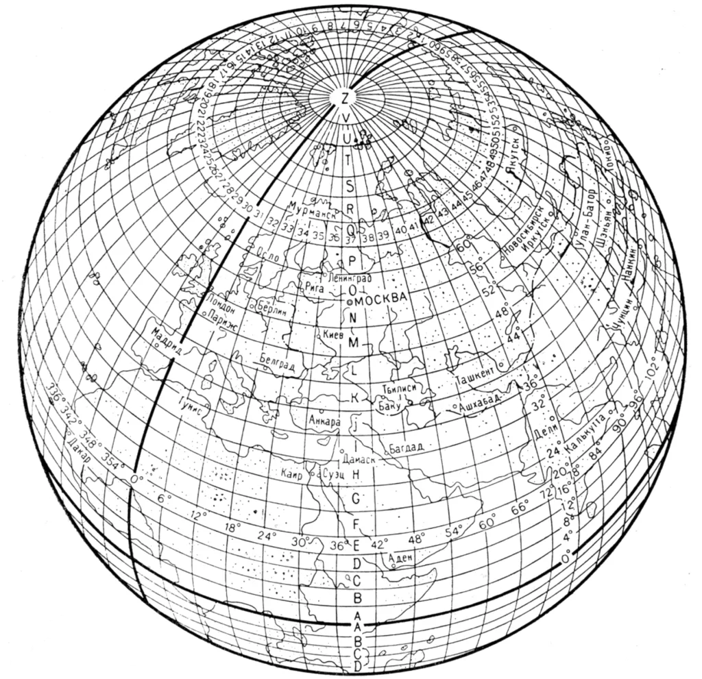 International map sheet layout