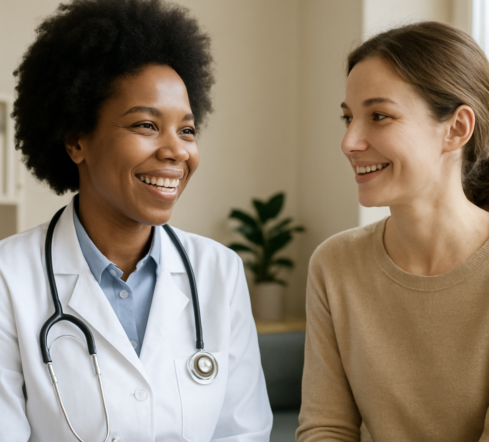 Doctor and patient discussing ketamine insurance and cost options