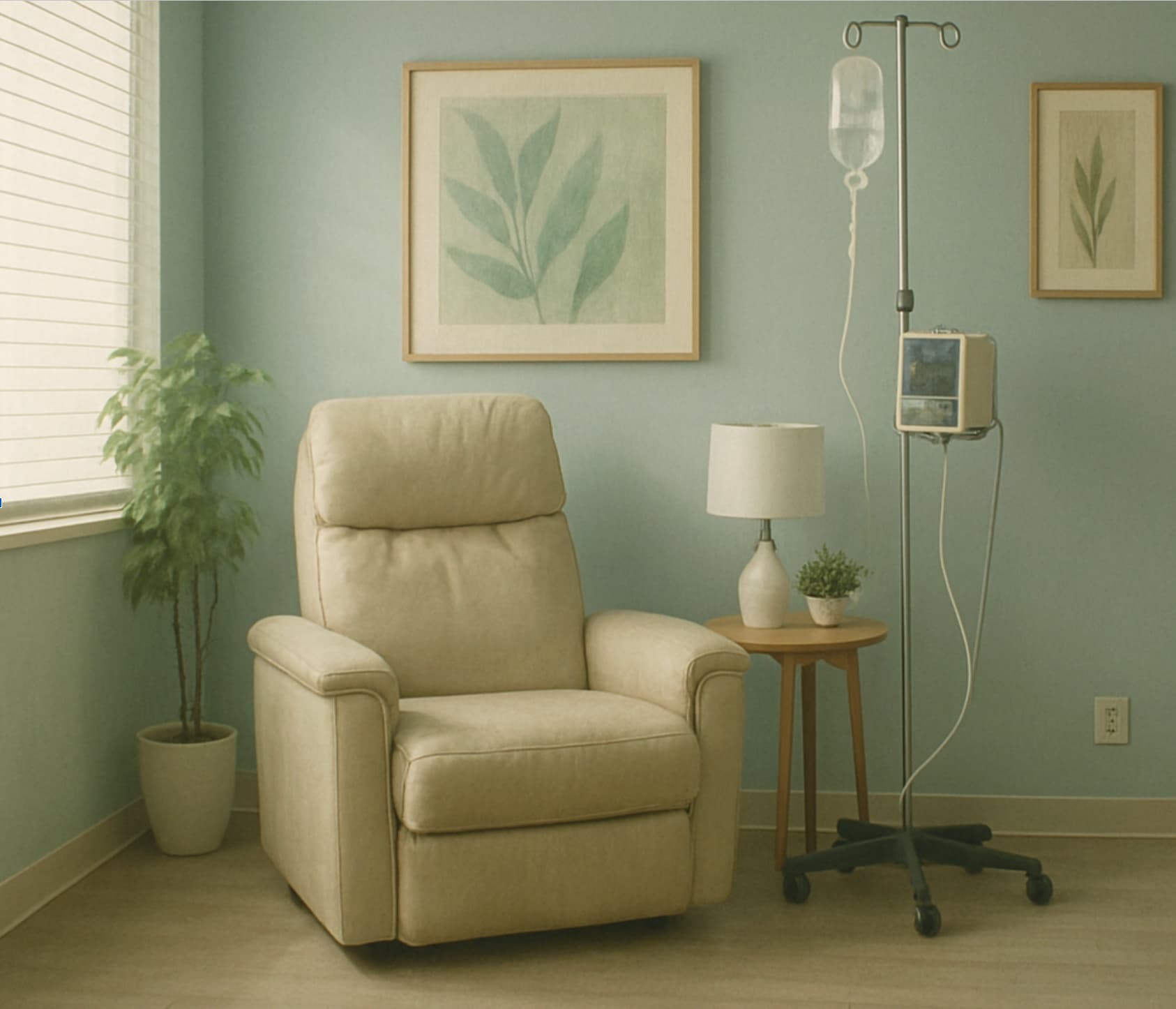 A calm, soothing medical environment for ketamine infusion