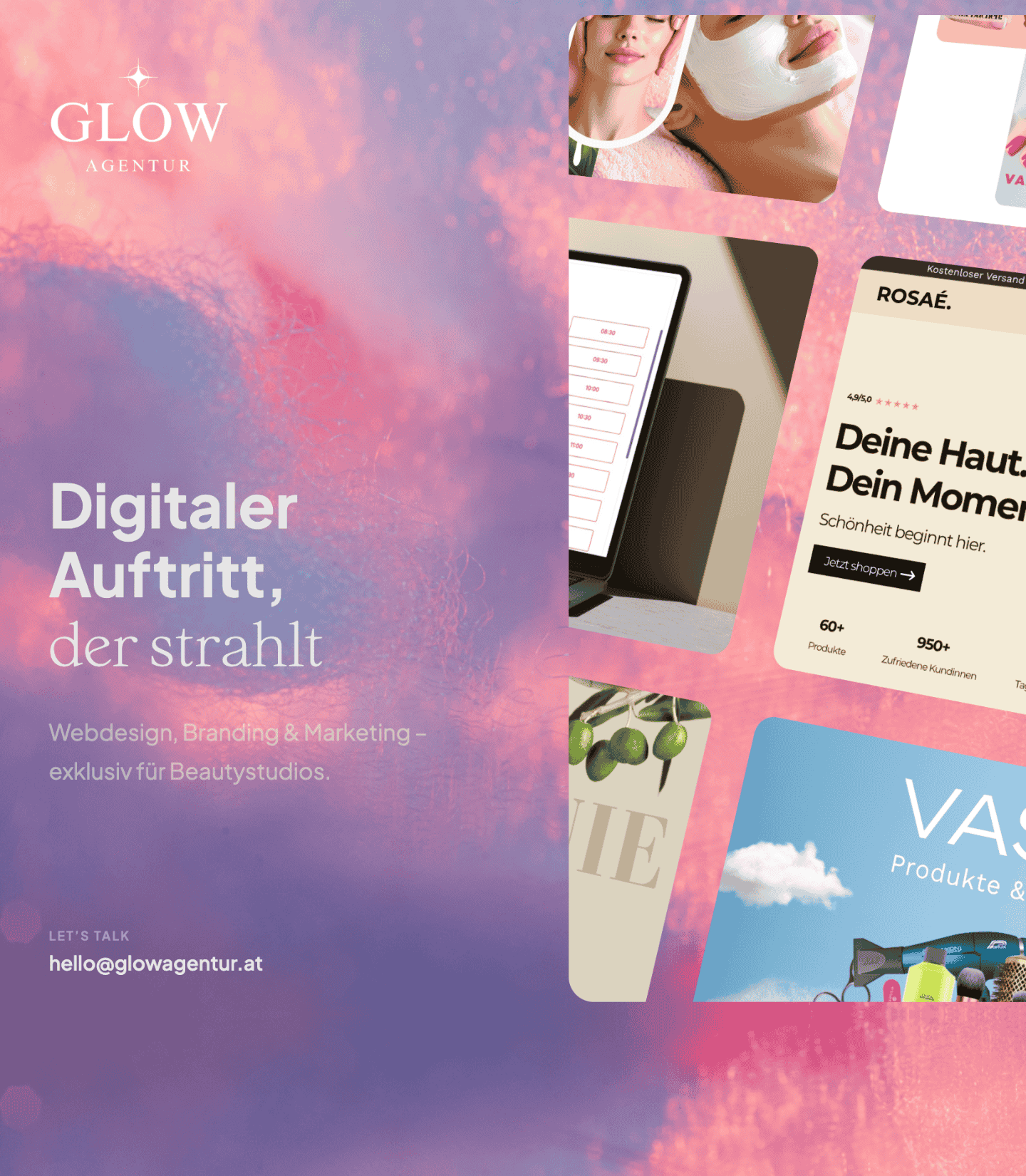 Webseitenvorschau einer Agentur