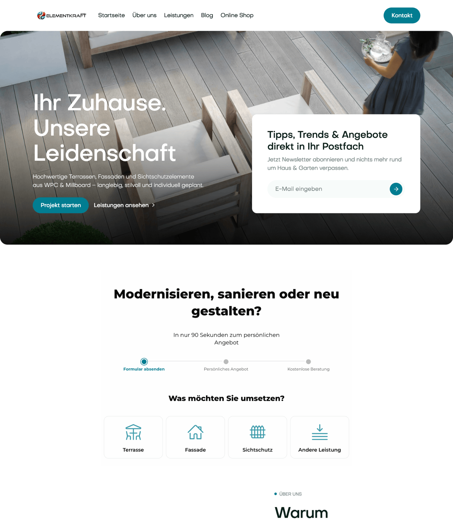 Webseitenvorschau für Haus & Garten Dienstleister