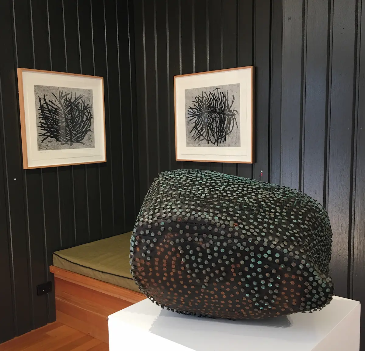 Installation view with works by Christabel Wrigley and Hertha Kluge-Pott