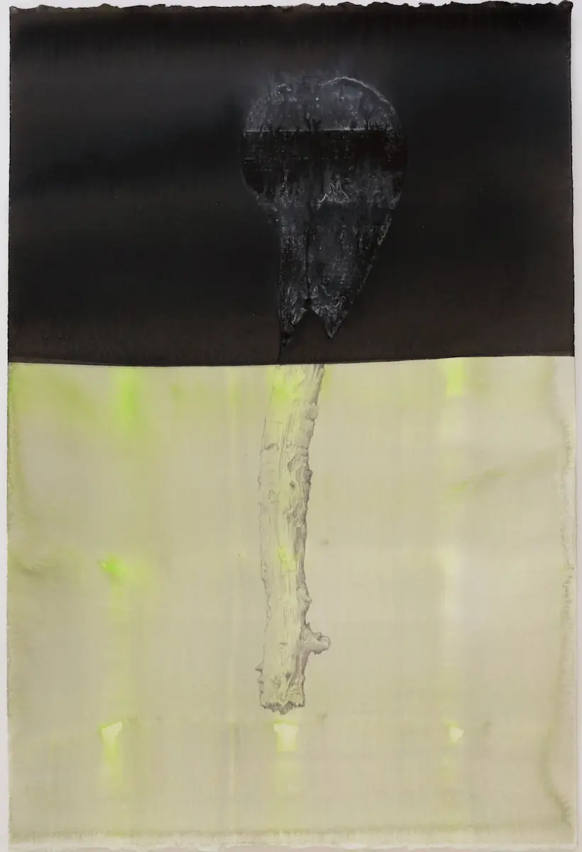 Lakes Entrance, 2019, Chinese and pigmented ink & watercolour on Arches paper, 57 x 38 cm