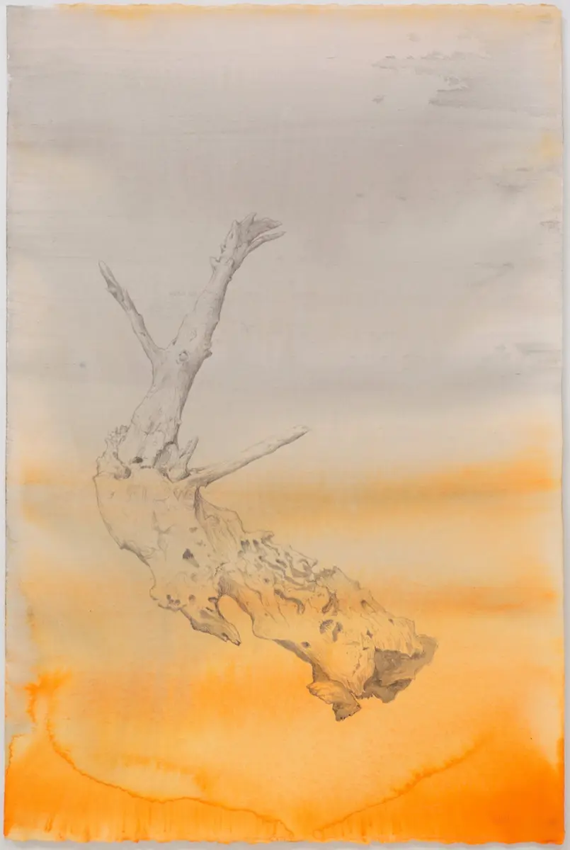 From the mouth of the Shoalhaven, 2019, Chinese ink & watercolour on Arches paper, 57 x 38 cm