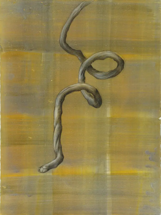 Tracing absence, 2021, pencil & pigmented ink on Arches paper, 38 x 28.5 cm