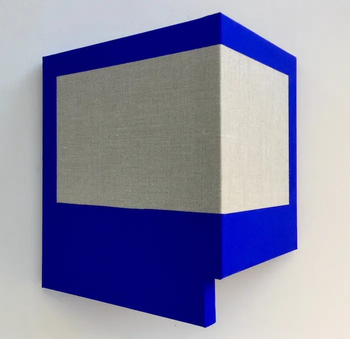 Louise Bylton, The open window, 2021, acrylic on linen, 30 x 34 x 18 cm