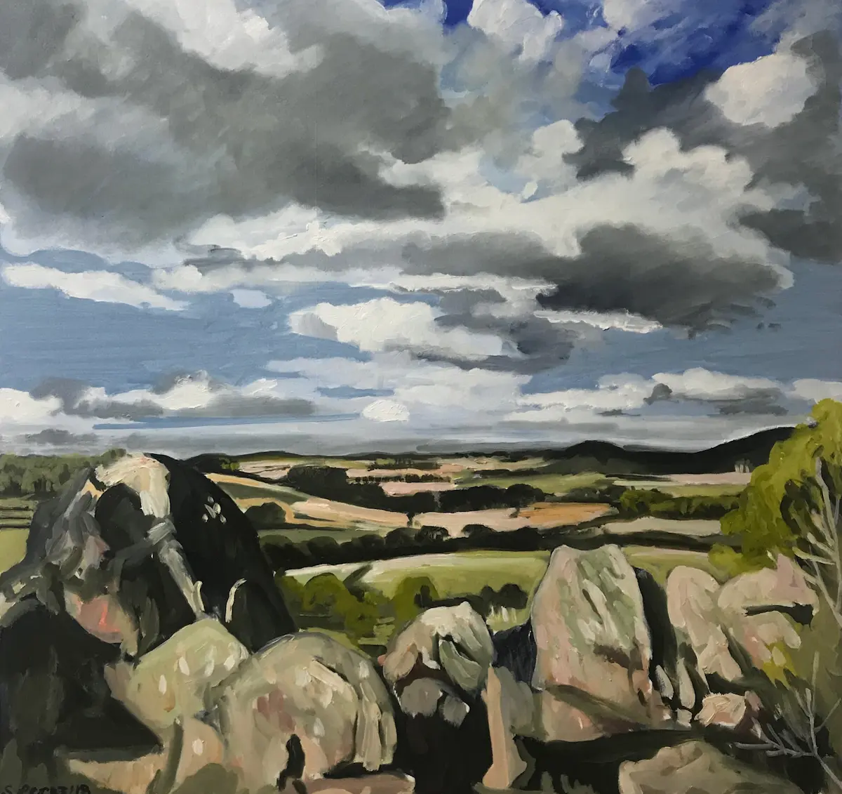 Sophie Perez, End of the trip, 2018, oil on canvas, 80 x 85 cm