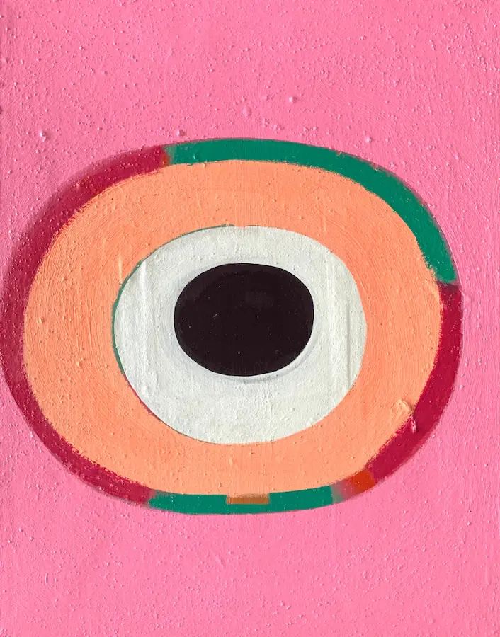 Gareth Sansom, Eye, 2000 - 2018, oil on linen, 51 x 40 cm
