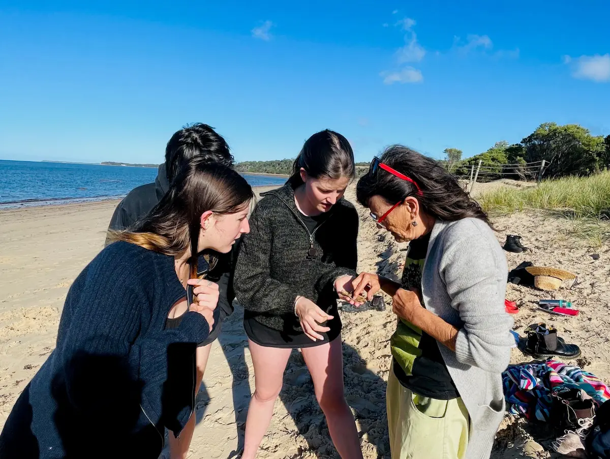 How We Rise ensemble with ecologist Gidja Walker, Merricks Beach