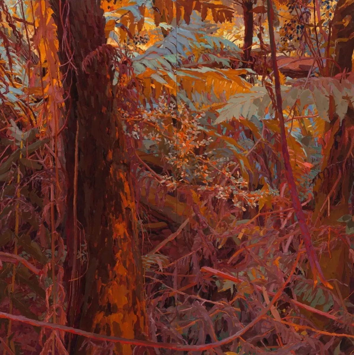 Mary Tonkin, Somersault, Kalorama, 2018, oil on linen, 180 x 180 cm. Courtesy the artist and Australian Galleries
