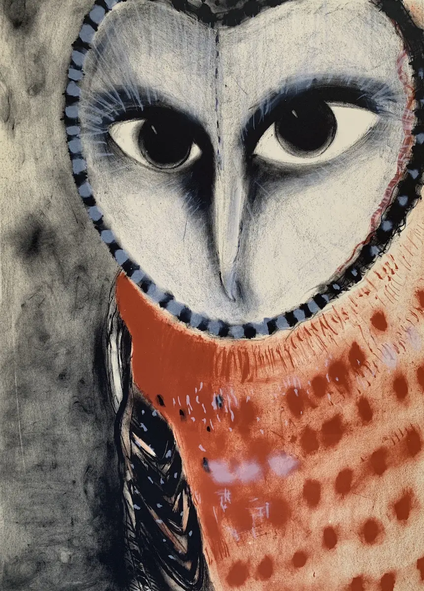 Barbie Kjar, Akun eagle, 2006, lithograph, 70 x 50 cm, edition 20 + T/P
