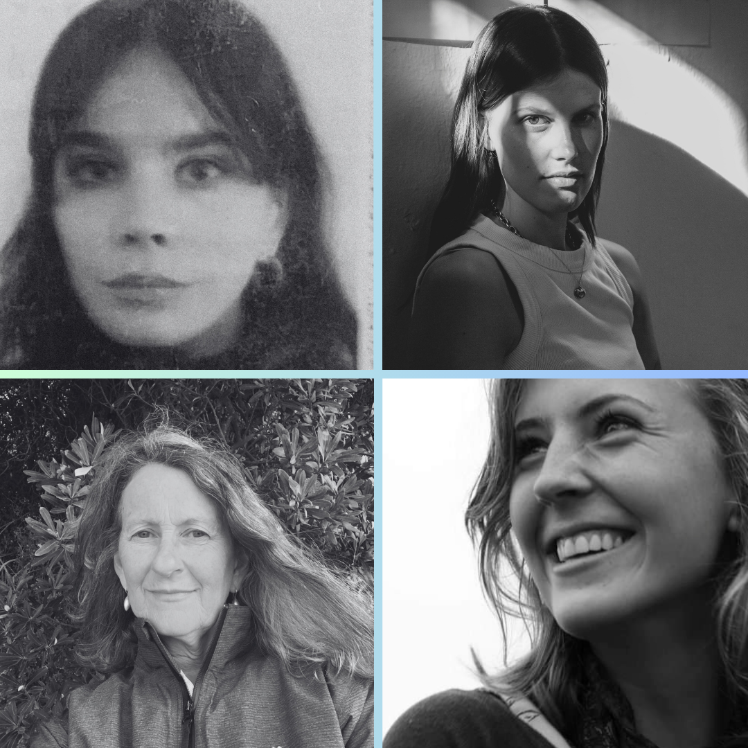 How We Rise panel clockwise from top left: Katie Paine (facilitator), Zoë Bastin, Grace Ferguson & Hannah Lewis