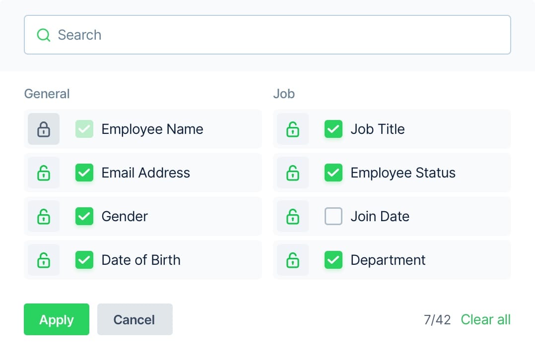 Employee Management - Custom List (No pricing)