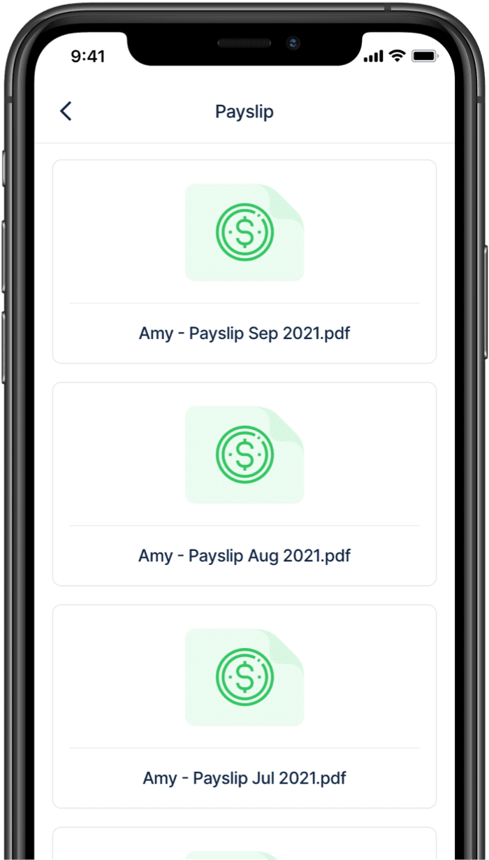Mobile - Payslip management