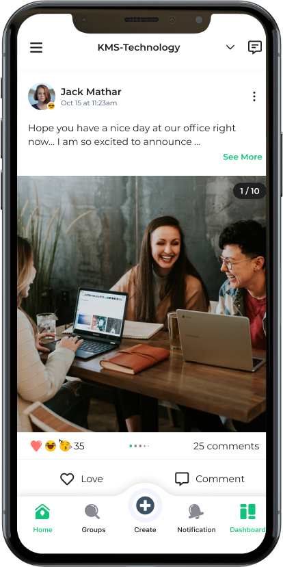 Mobile - Engage with peers