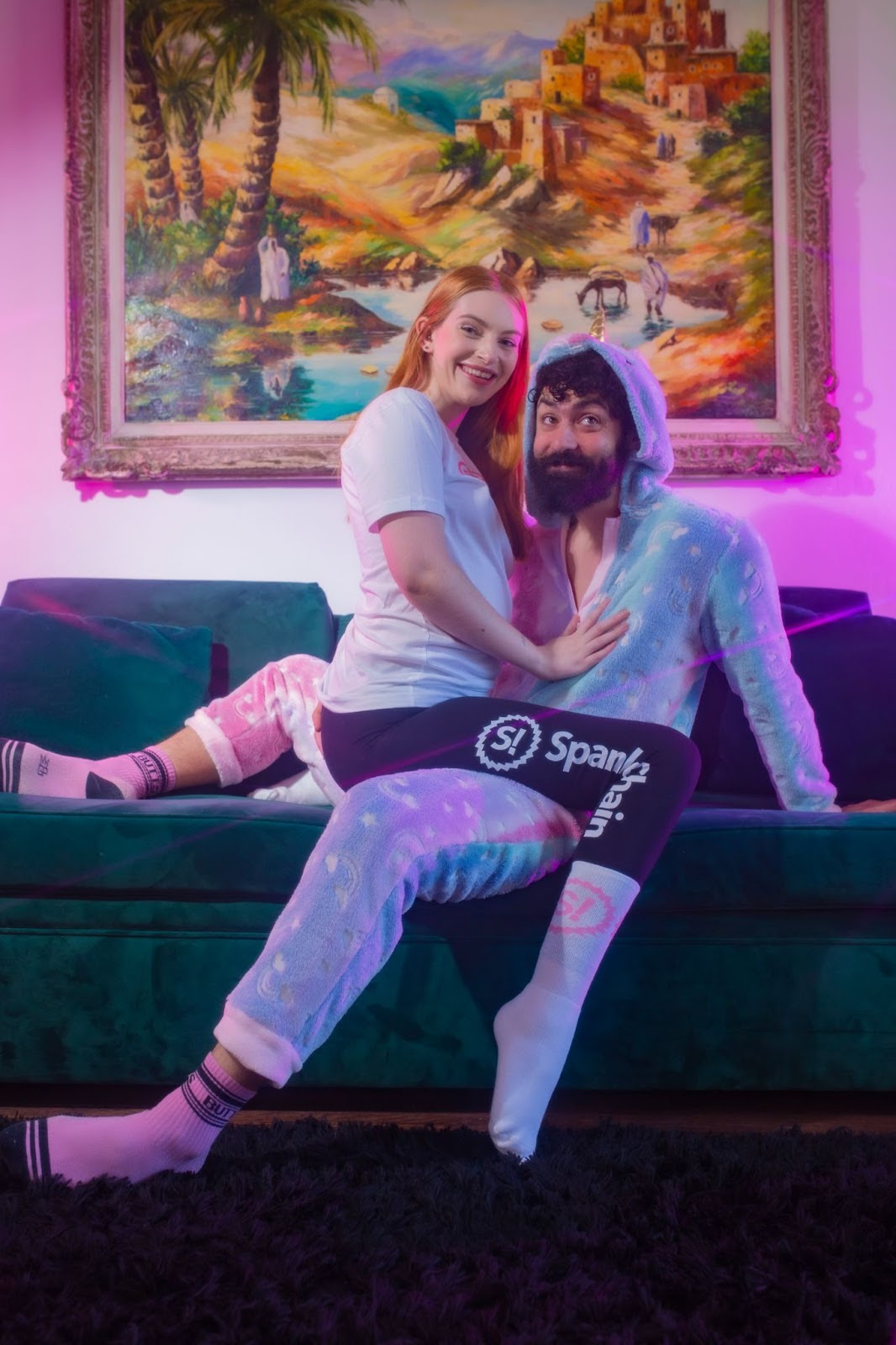Maya Kendrick and SpankChain CEO Ameen Soleimani