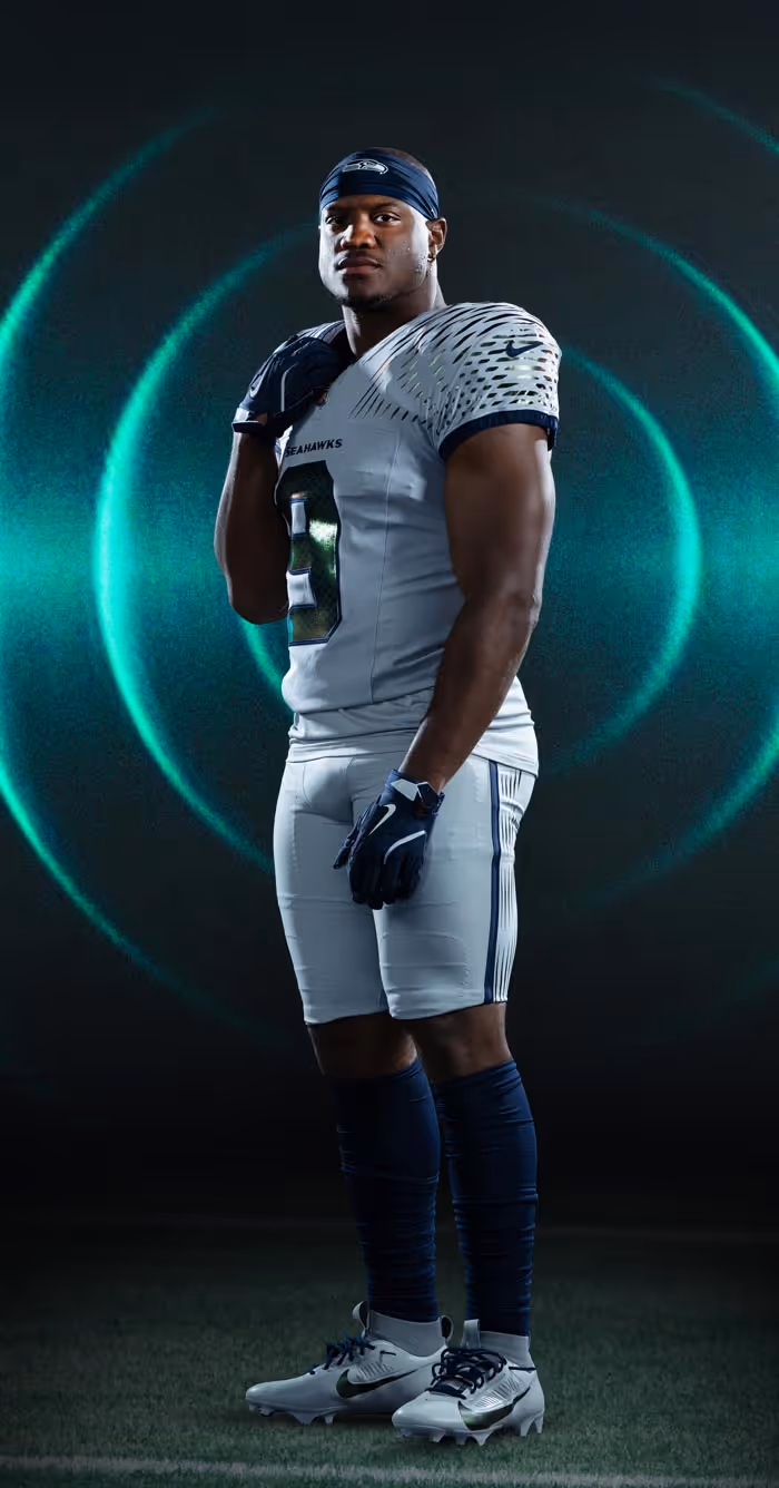 Kenneth Walker III wearing Rivalries uniform