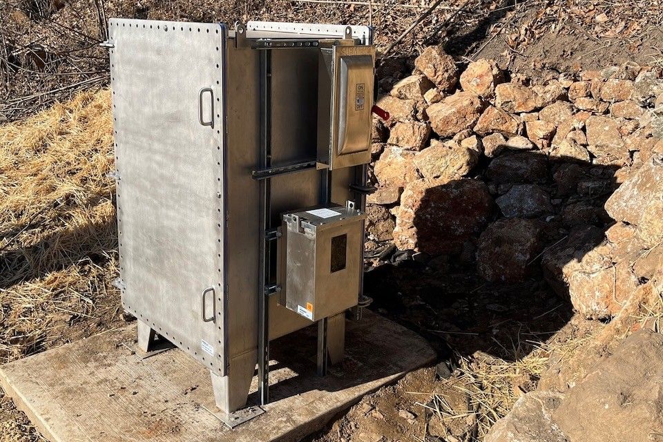 NEMACO's NEMA 6P Enclosure Cabinet Door Closed Ozark Mountains 