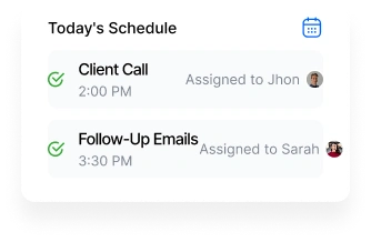 todays schedule
