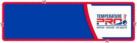 Temperature Pro logo with blue and red color scheme for HVAC services