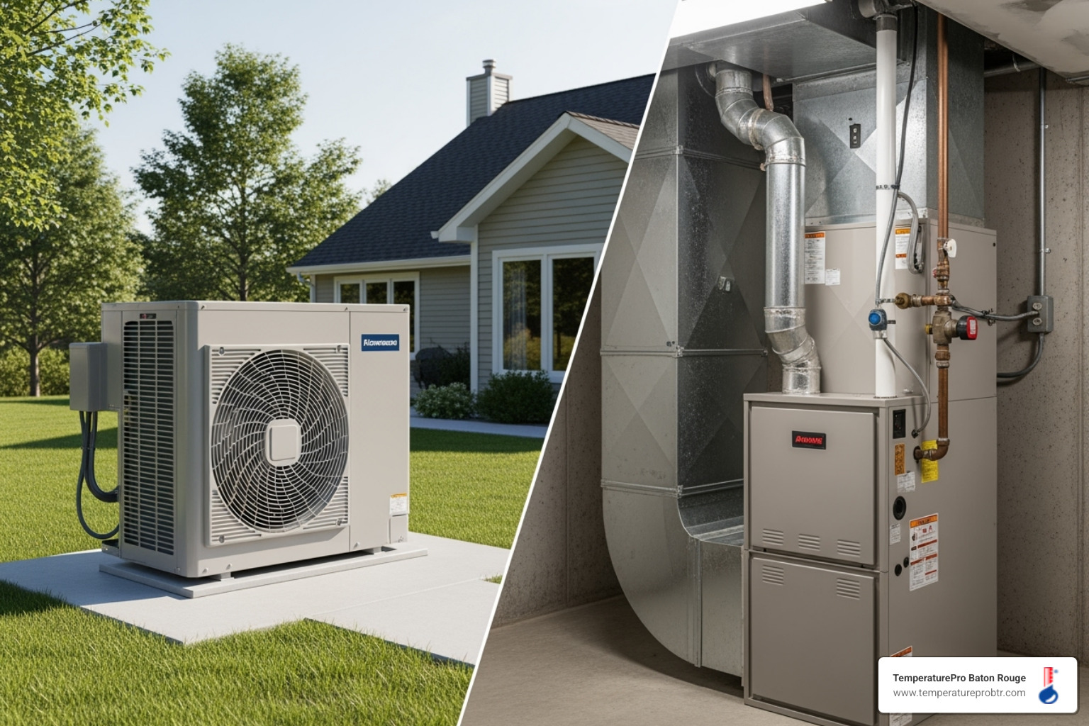 Heat pump vs. gas furnace comparison - heating replacement in slaughter la Heat pump vs. gas furnace comparison - heating replacement in slaughter la