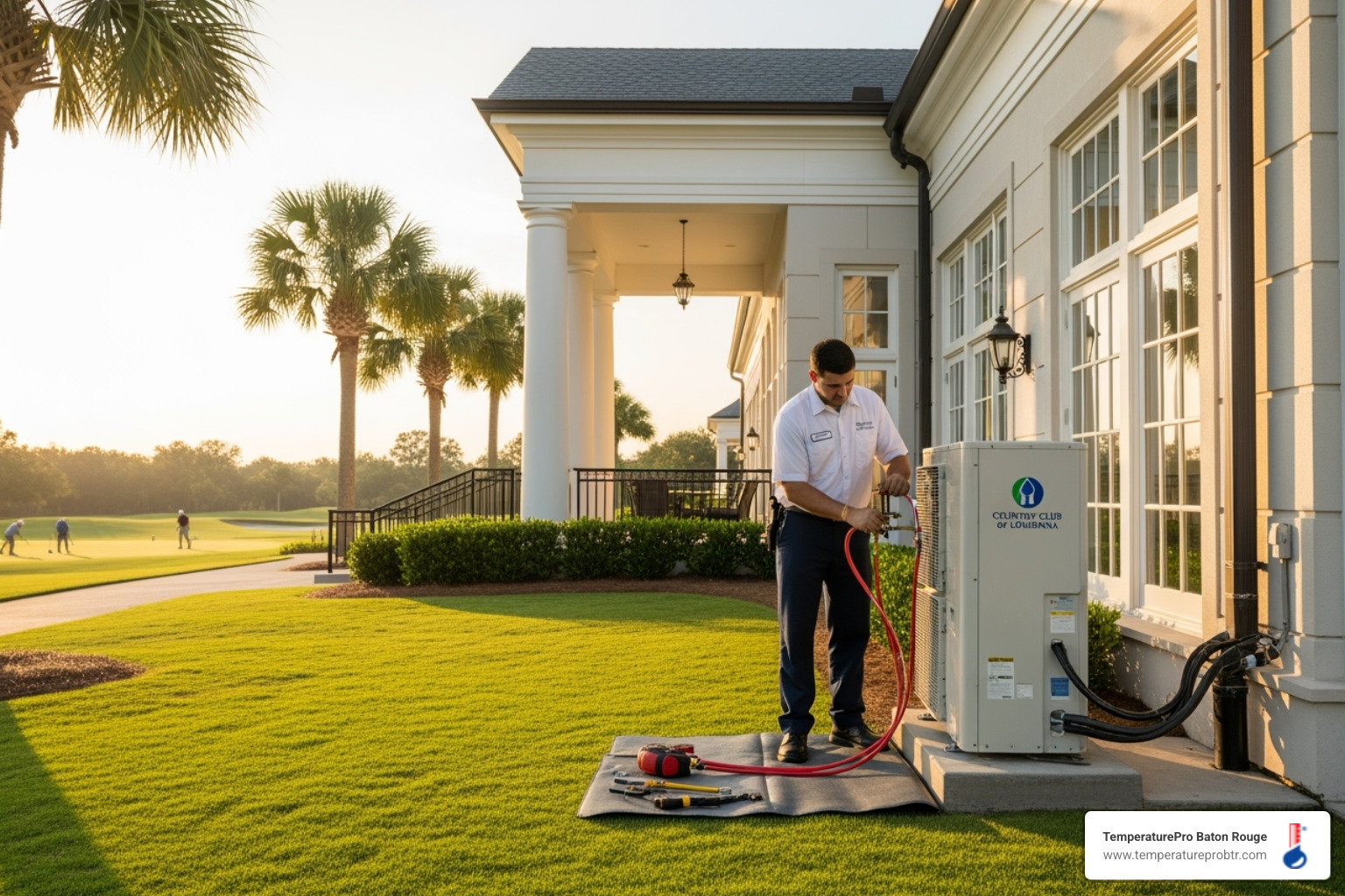 old inefficient hvac unit - heat pump installation in country club of louisiana la