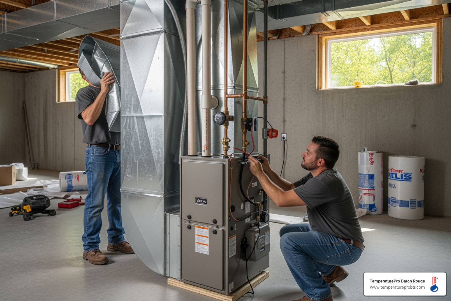 infographic explaining how a high-efficiency furnace reduces monthly energy bills - affordable furnace installation in denham springs, la