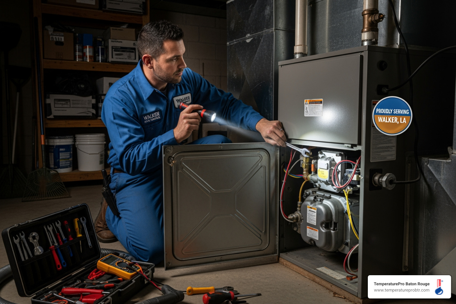 A cozy, warm living room with a fireplace in a modern Walker, LA home, with soft lighting and comfortable furniture - furnace maintenance in walker la A cozy, warm living room with a fireplace in a modern Walker, LA home, with soft lighting and comfortable furniture - furnace maintenance in walker la